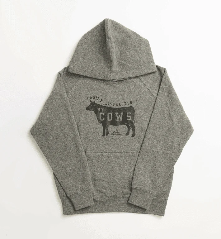 Easily Distracted by Cows' Toddler/Youth Hoodie - Image 3