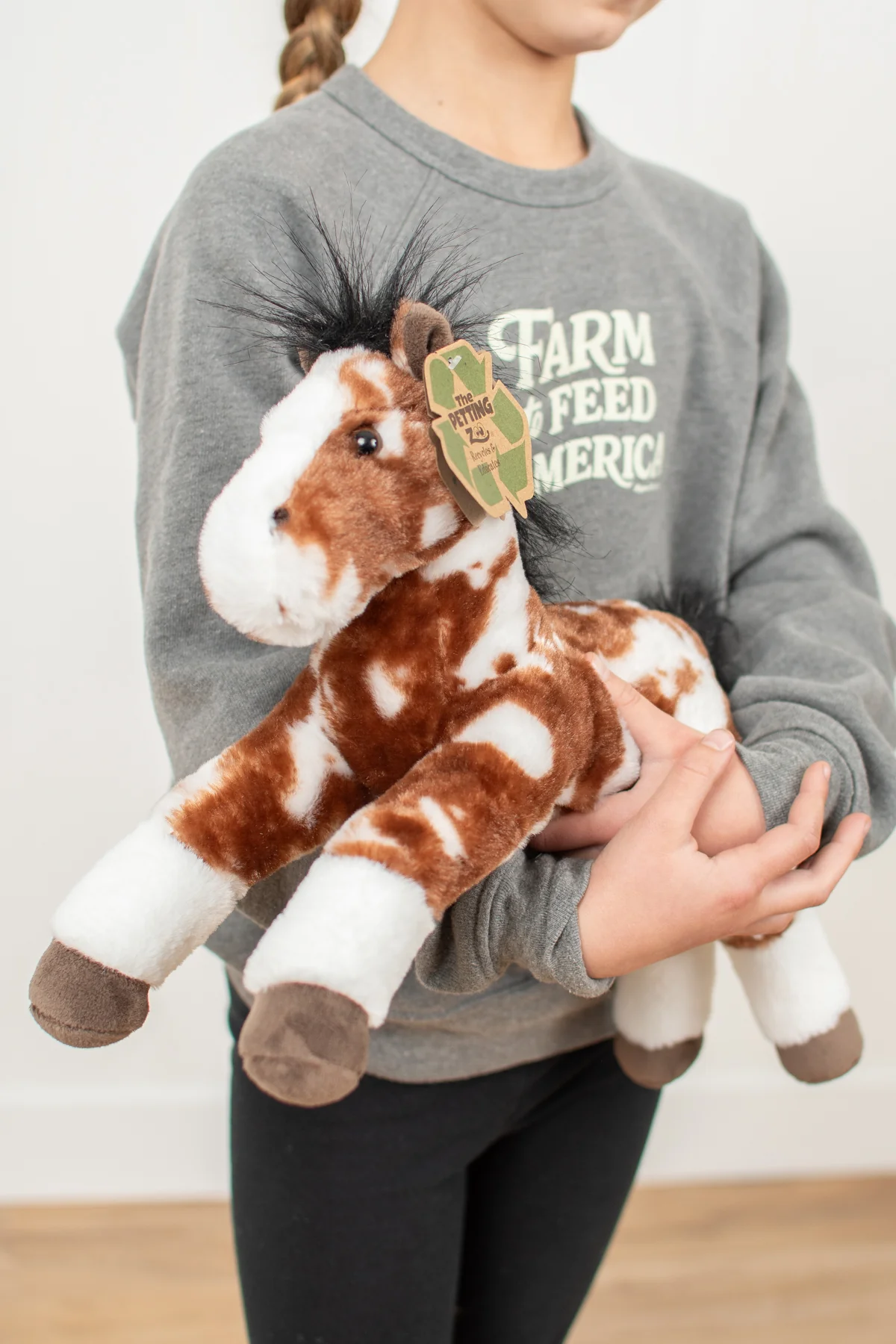 Floppy Painted/Pinto Horse Stuffed Animal Plush - 16" - Image 2