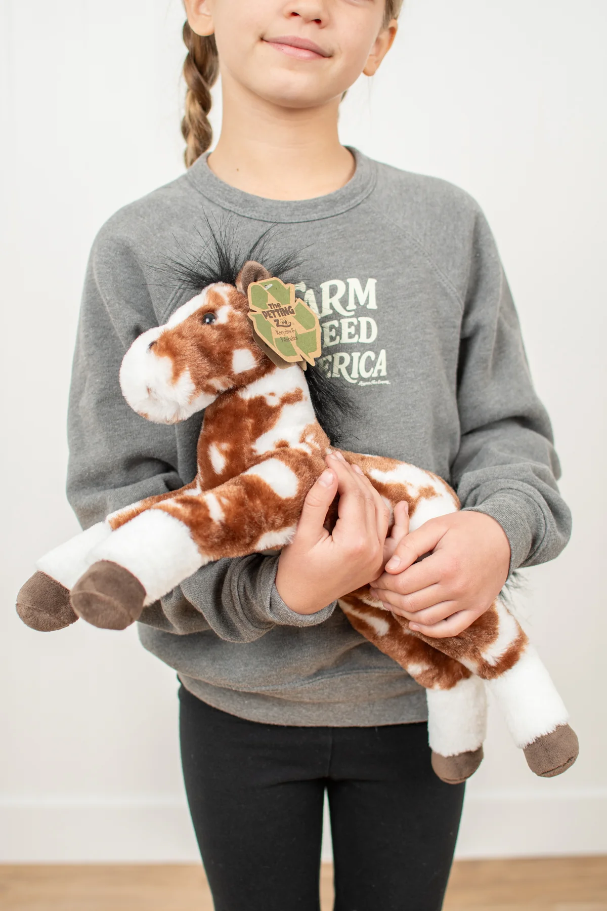 Floppy Painted/Pinto Horse Stuffed Animal Plush - 16" - Image 4