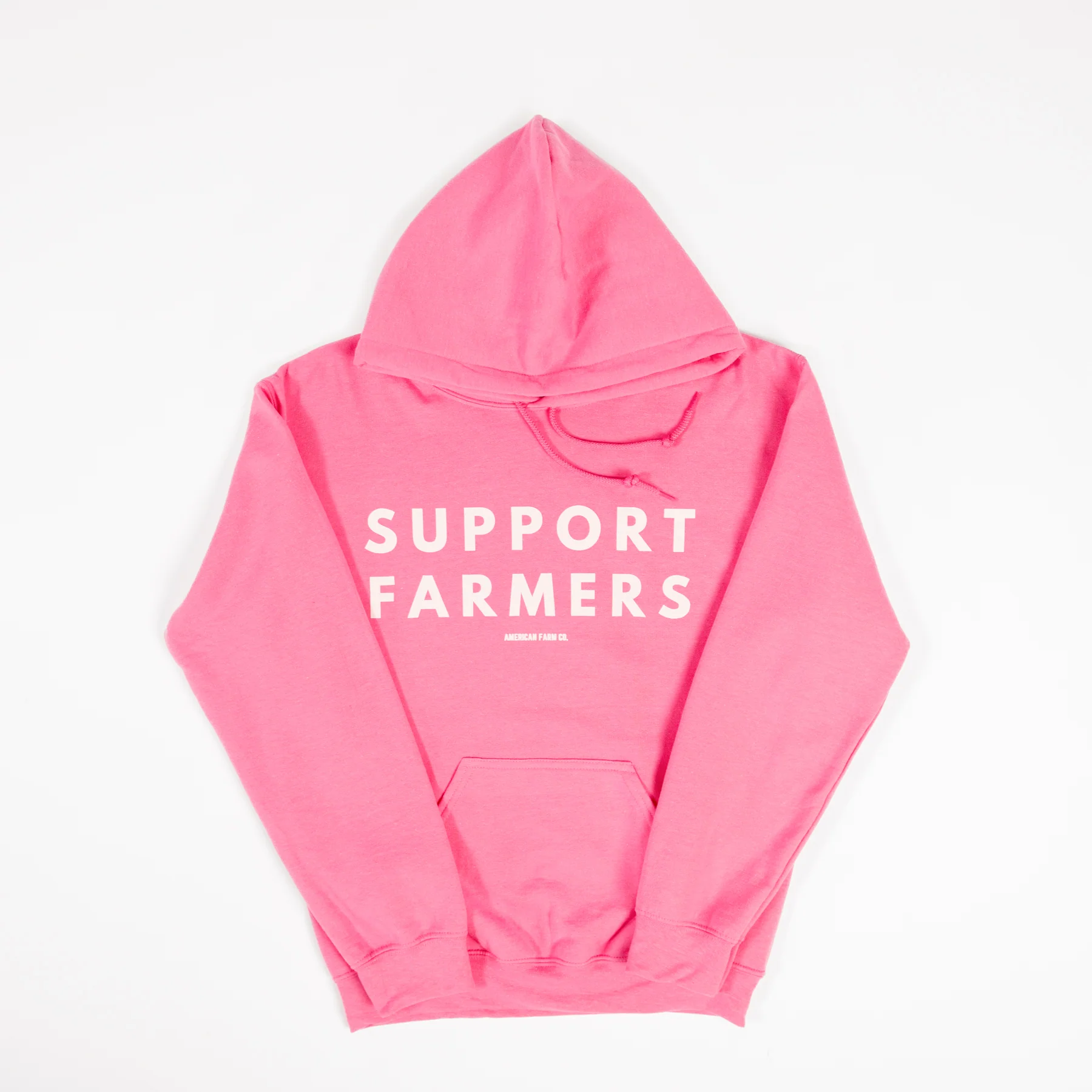 Support Farmers' Pink Hoodie - Image 4